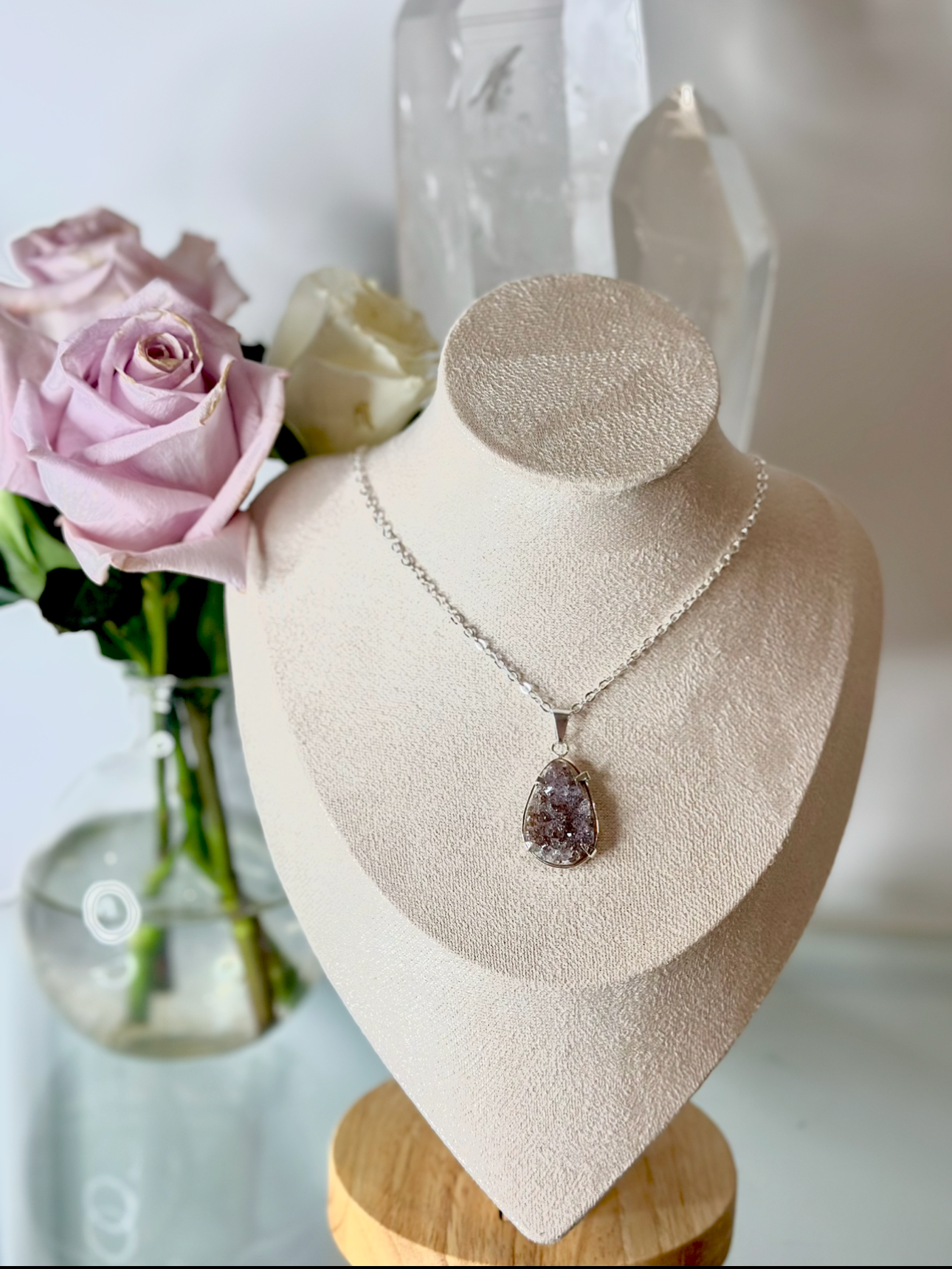 Amethyst Teardrop Pendant