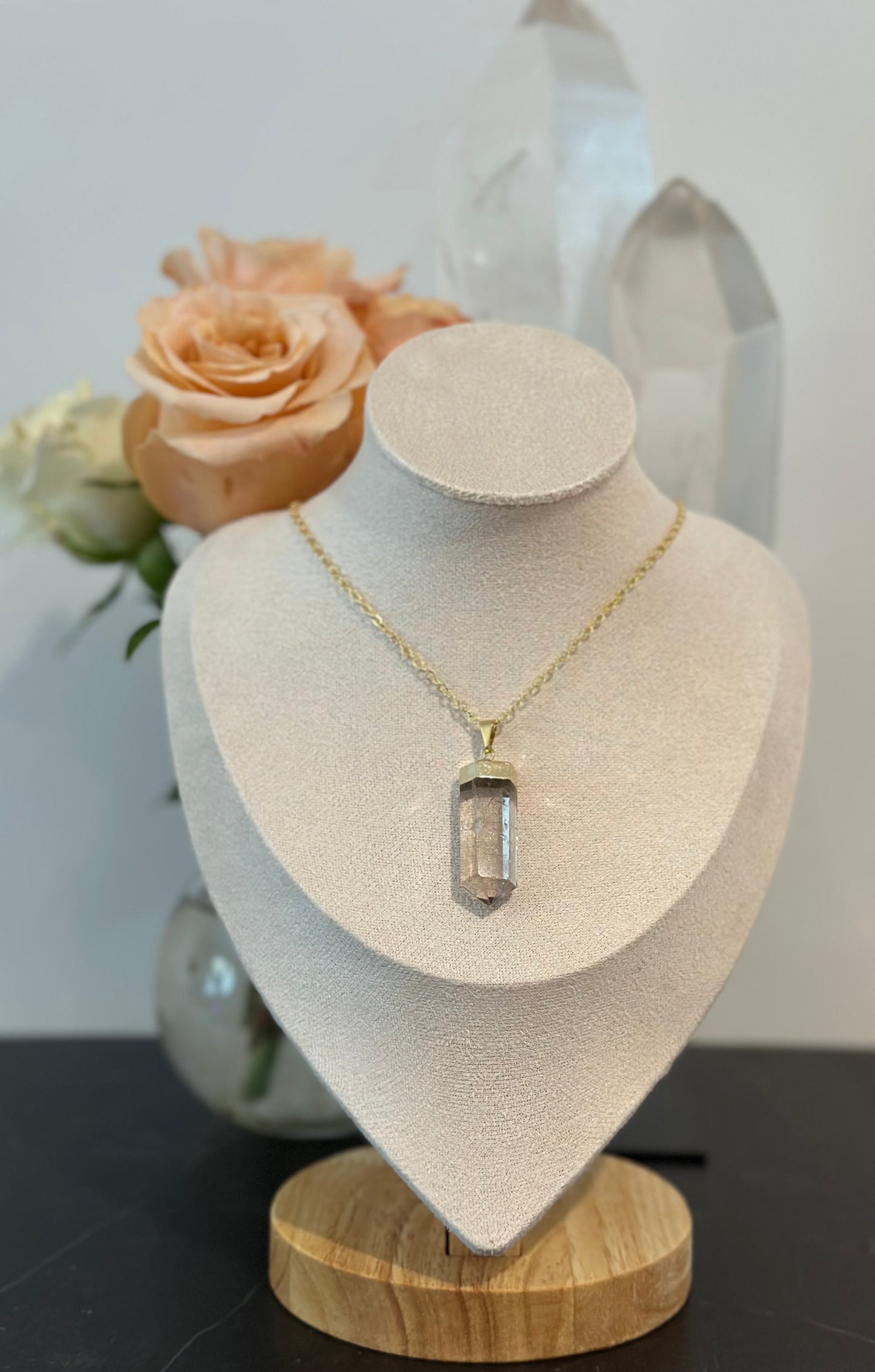 Golden Smoky Quartz Necklace