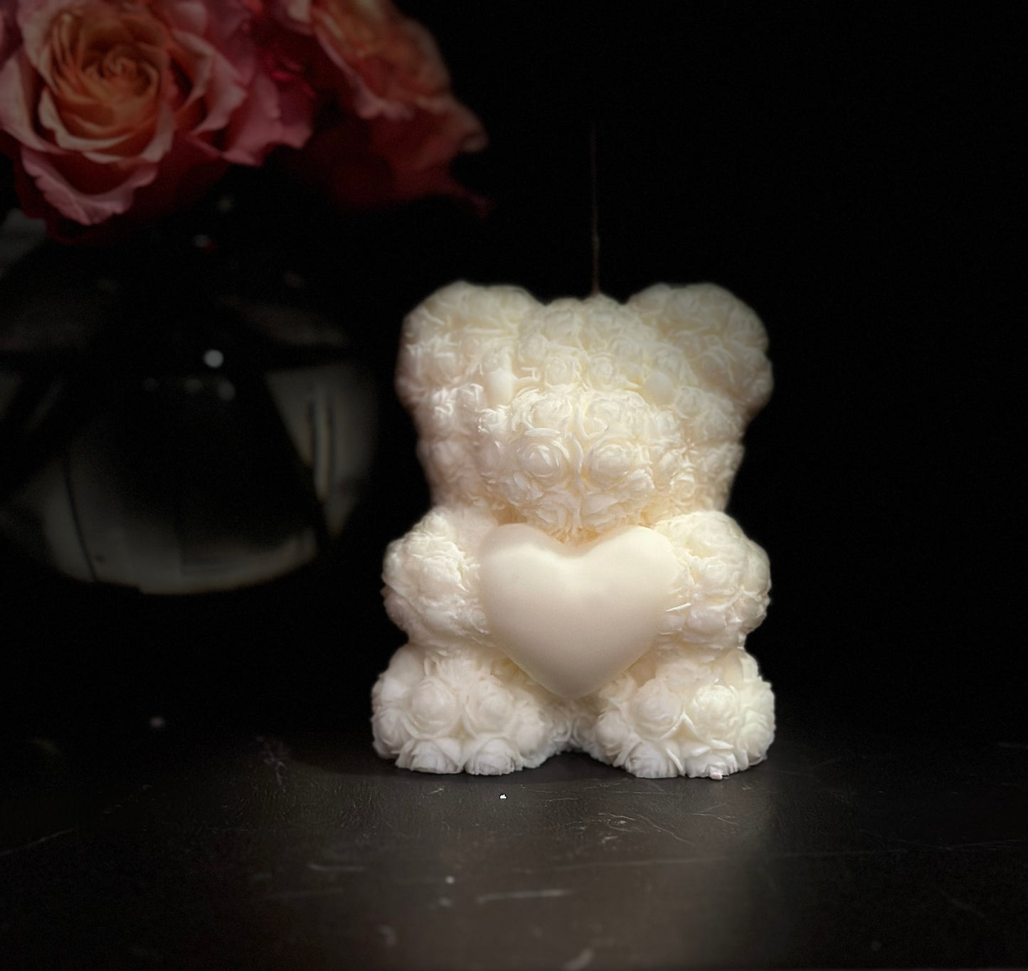 Rose Teddy Love Candle