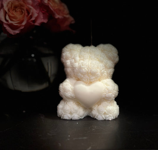 Rose Teddy Love Candle