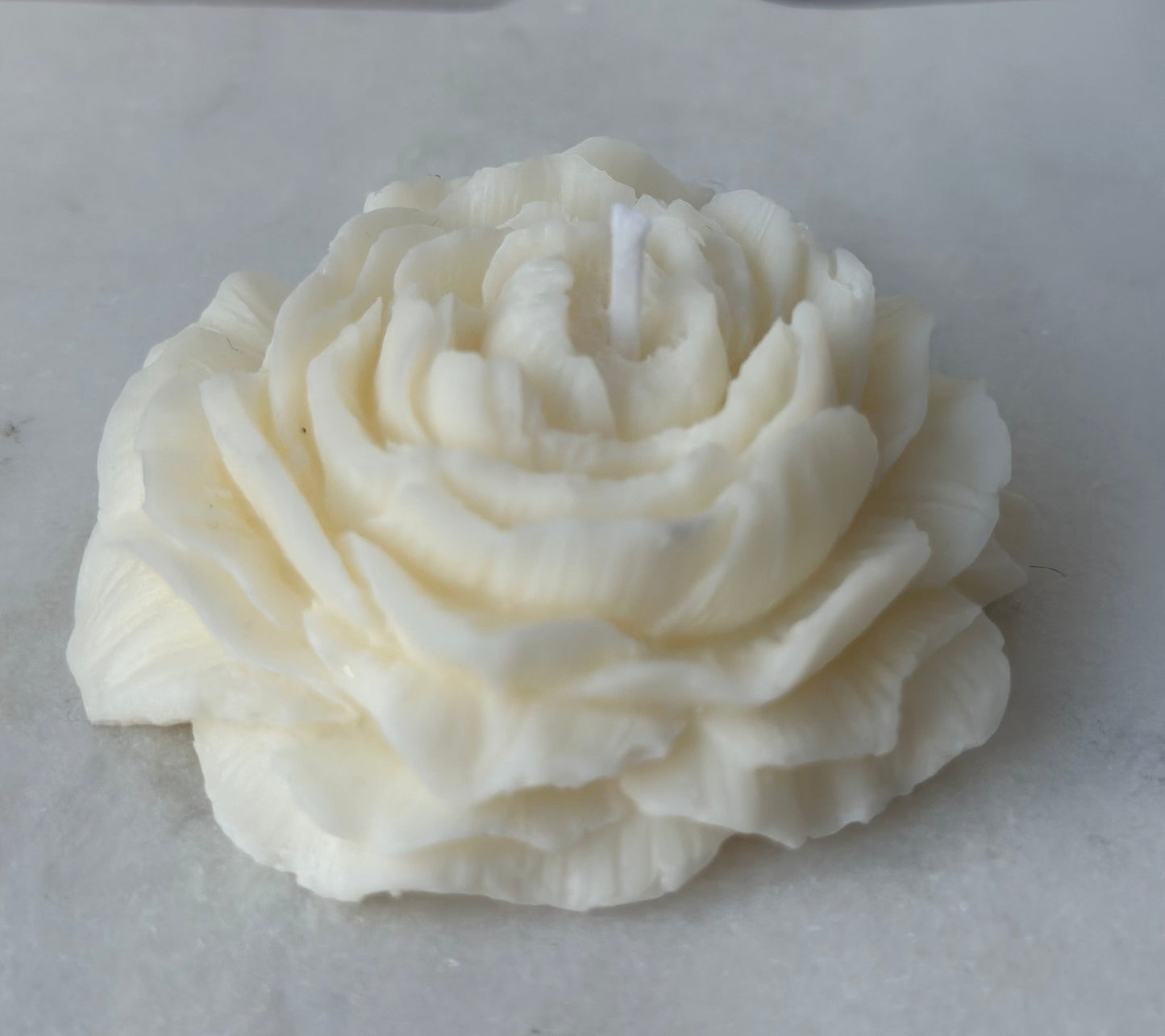 Hand-Poured Peony Flower Candle