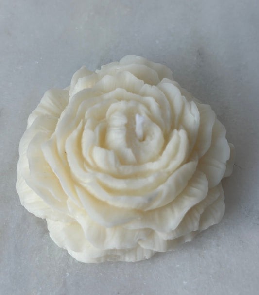 Hand-Poured Peony Flower Candle