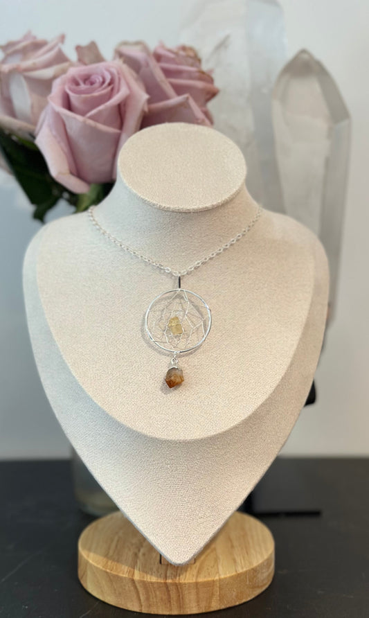 Dreamcatcher Citrine Necklace