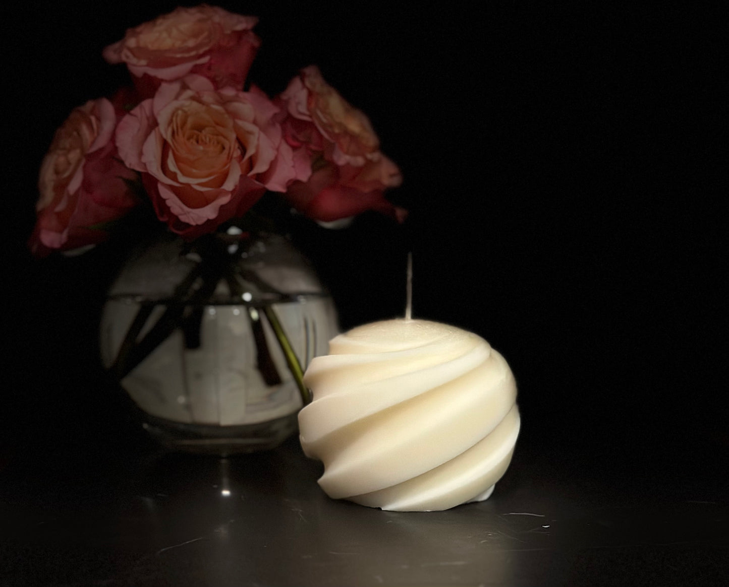 Spiral Sphere Candle