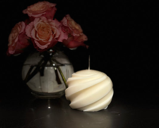 Spiral Sphere Candle