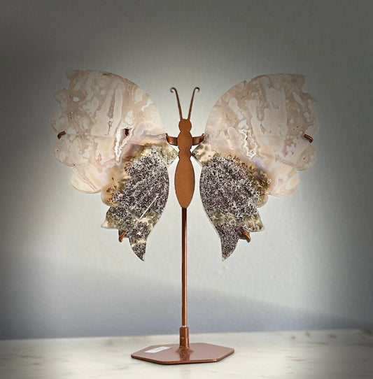 Scenic Moss Agate Butterfly
