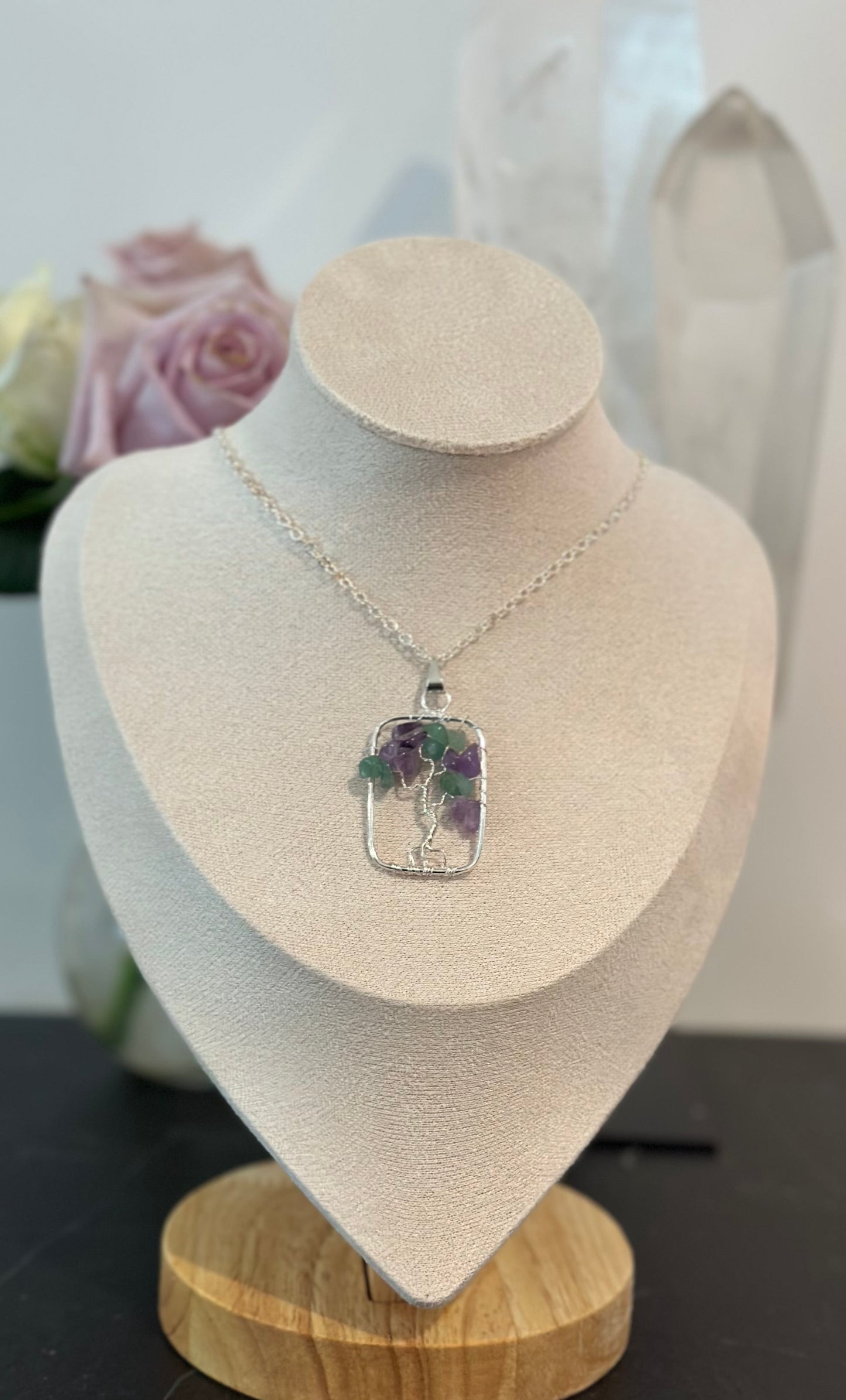 Fluorite Tree of Life Necklace