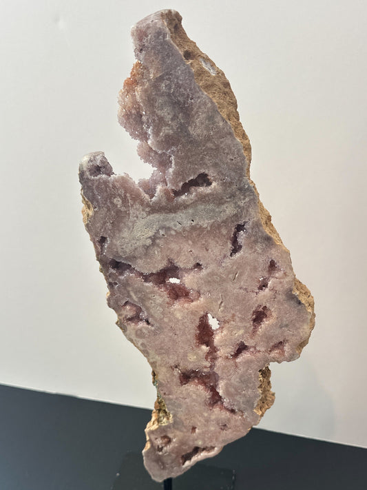 Two-Tone Amethyst Statement Piece on Stand