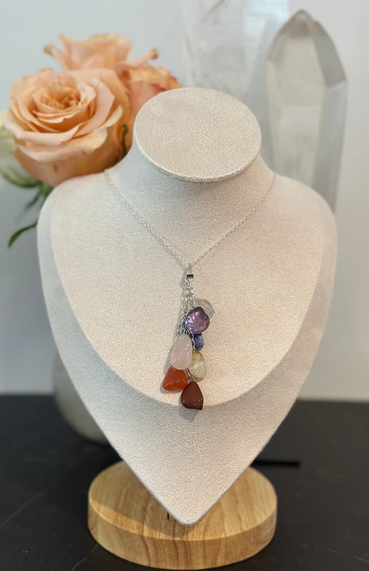 Chakra Tumble Stone Necklace